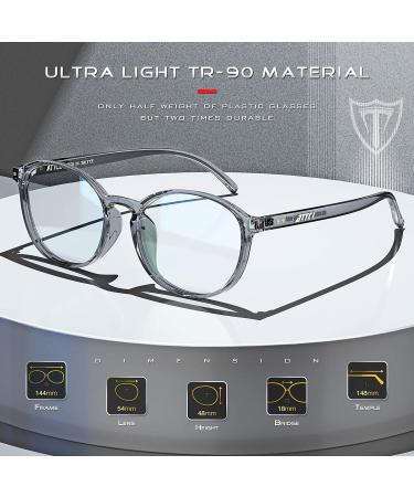 Attcl Unisex Blue Light Filter Glasses - Computer & Gaming Glasses for UV Protection & Eye Strain Relief - Transparent & Gray - Buy Online on GoSupps.com