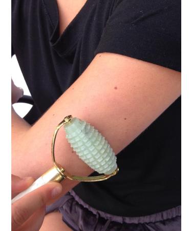 JADIENCE Jade Stone Massage Roller for Face & Body - Relaxation Anti-Aging Stress Relief Gifts - Buy Online on GoSupps.com