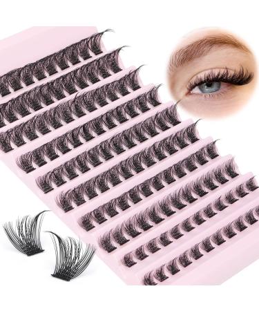 Lash Clusters 120pcs Cluster Lashes 8-16mm Wispy Individual Lashes Extensions Natural Look Lashes D Curl Fluffy Cluster Lashes DIY Eyelash Extension by Focipeysa A03 8mm-16mm - Buy Online on GoSupps.com