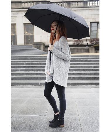 Third Floor Umbrellas 46 Inch Compact Lightweight Automatic Open/Close Travel Umbrella with Teflon Coating and Windproof Design - Buy Online on GoSupps.com