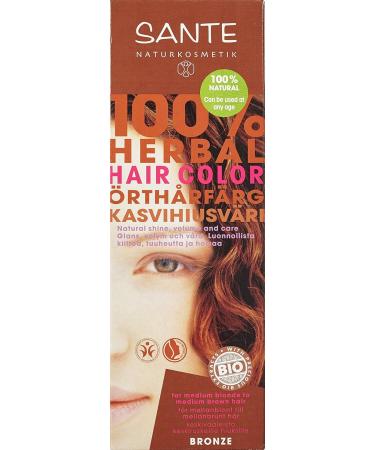 SANTE Natural Cosmetics Plant Hair Color Powder - Bronze Henna Powder 100g for Vibrant Color & Shine - Buy Online on GoSupps.com