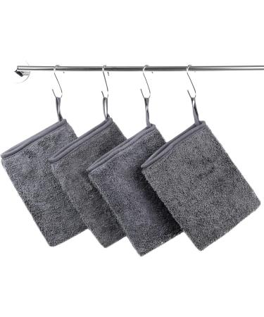 ZOLLNER24 Set of 9 Microfiber Washcloths - Soft Absorbent Anthracite Grey - 16x21 cm - Ideal for Home & Travel - Buy Online on GoSupps.com