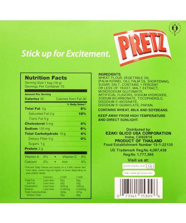 Glico Pretz Original Baked Snack Sticks 6.35 oz - Delicious Snack Pack for Anytime Cravings - Buy Online on GoSupps.com
