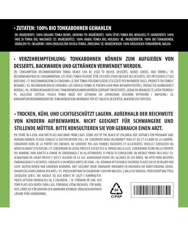 Buy Organic Bio Tonka Beans Powder 50g - Wild Harvested & Cultivated 100% Natural No Additives - Buy Online on GoSupps.com
