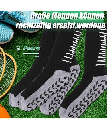 Buy Utensilsto 3 Pairs Football Grip Socks - Anti-Slip Sports Socks for Men (Size 38-46) | Perfect for Football Marathon and Basketball - Buy Online on GoSupps.com
