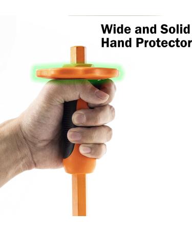 Finder 12-Inch Heavy Duty Flat Chisel with Hand Protection  Flat Head  Demolishing/Masonry/Carving/Concrete Breaker Chisels with Bi-Material Hand Guard 1 PCS - Buy Online on GoSupps.com