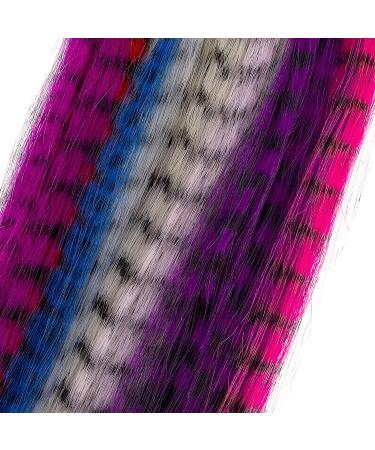 Iriisy Feather Hair Extensions & Tinsel Kit - 51 Pieces, 25 Colors - Sparkling Synthetic Hair Accesories for Christmas, Women, Cosplay - Buy Online on GoSupps.com