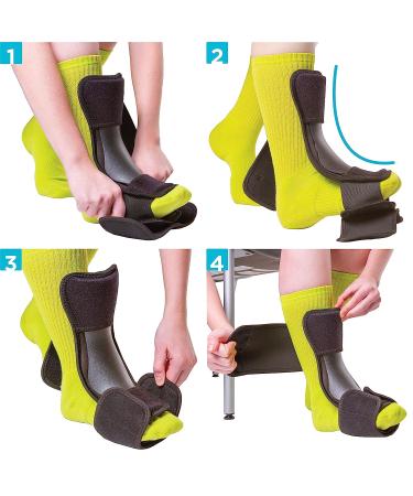 Dorsal Night Splint for Plantar Fasciitis, Foot Drop & Achilles Tendon | Large/X-Large | BraceAbility - Buy Online on GoSupps.com