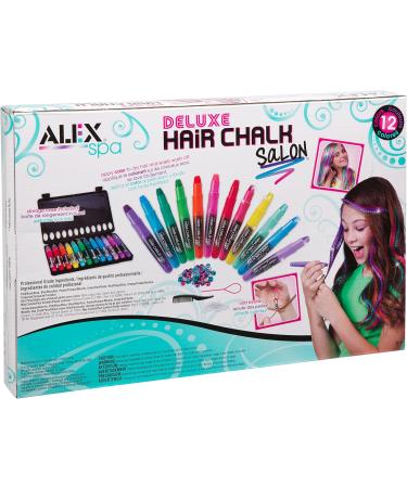 ALEX Toys - Spa Fun Tattoo's and More Deluxe Hair Chalk Salon Activity Kit with 12-Pens 738X - Buy Online on GoSupps.com