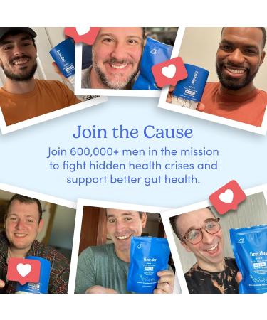 FIRST DAY 3 in 1 Probiotics for Men - Prebiotic, Probiotic & Postbiotic Supplement Mens Probiotic for Digestive Health, Oral Health, Immune Function, Energy, Gut Health for Men 30-Day Supply Pouch 60 Count (Pack of 1) - Buy Online on GoSupps.com