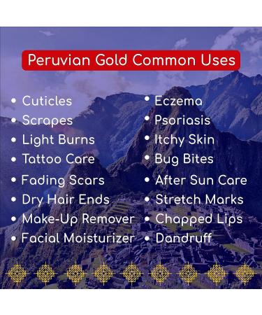 Peruvian Gold Llama Mama Healing Balm | Organic All Purpose Balm for Scars, Eczema, Dry Skin, Hair, and Sun Burns | Fair Trade Ingredients | 2 Fl Oz - Buy Online on GoSupps.com