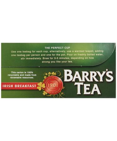 Barryâ€™s Tea Bags Irish Breakfast, 80 Count (Pack of 2) - Premium Quality Tea - Buy Online on GoSupps.com