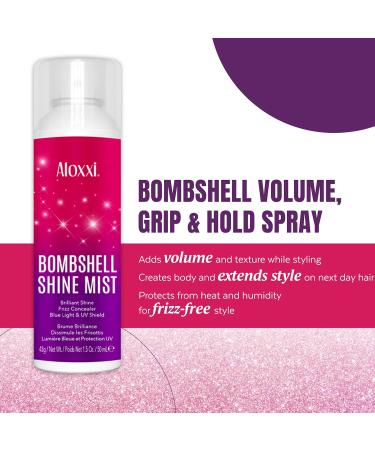 ALOXXI Bombshell Travel Kit: 4-Piece Hair Care Set for Texture Shine & Volume - Antioxidant-Infused Shampoo Conditioner Shine Mist & Hairspray - Buy Online on GoSupps.com