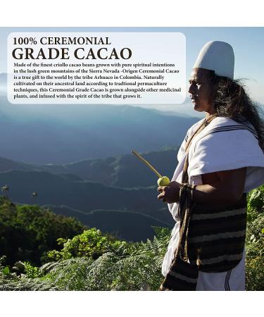 Origen 100% Pure Ceremonial Cacao | 16 Oz Granulated Ceremonial Grade | Sugar Free Superfood from Arhuaco Tribe - Buy Online on GoSupps.com