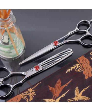 Tokko Shears Katana Classic Professional 6.5 Shear Set - Premium 440C Japanese Steel Thinning Scissors for Barbers and Salon Professionals - Buy Online on GoSupps.com