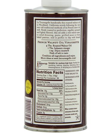 La Tourangelle Roasted Walnut Oil 16.9oz (Pack of 3) - Premium Quality, Cold-Pressed, Packaging May Vary - Buy Online on GoSupps.com