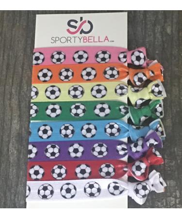 Infinity Collection Soccer Hair Accessories  Soccer Hair Ties  No Crease Soccer Hair Elastics Set of 8 - Buy Online on GoSupps.com