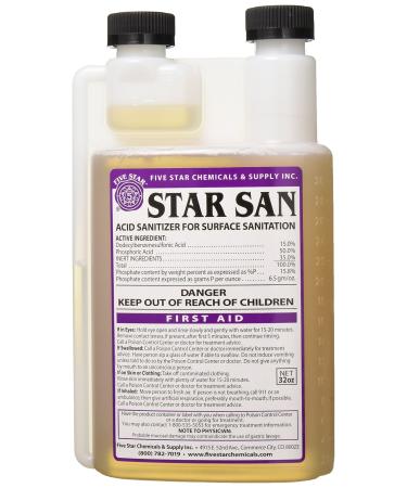 Five star Star San Acid Sanitizer for Surface Sanitation  32oz