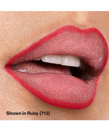 Revlon Colorstay Lip Liner 713 Ruby - Longwear Rich Lip Color with Built-in Sharpener - Buy Online on GoSupps.com