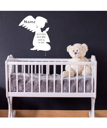 Personalized Guardian Angel Baby Gift | Wooden Baptism Figure for Boys & Girls | Custom Name Keepsake - Buy Online on GoSupps.com