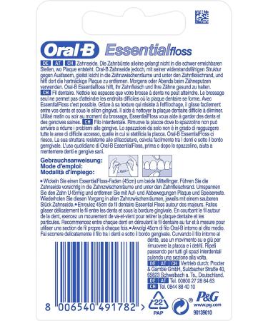 Buy Oral-B Essentialfloss Dental Floss Unwaxed 50m - Best International Shipping - Buy Online on GoSupps.com