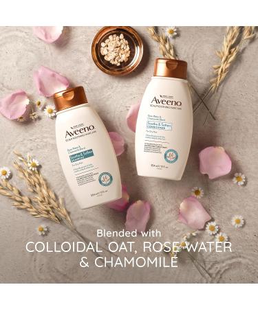 Aveeno Rose Water & Chamomile Shampoo for Dry Hair Hydrating 354 milliliters - Buy Online on GoSupps.com
