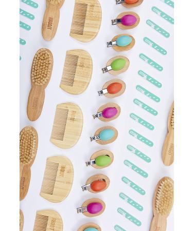 Rhoost Deluxe Baby Nail Clipper - Ergonomic Bamboo & Silicone Design for Infants & Toddlers - Teal - Buy Online on GoSupps.com