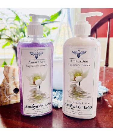 Amethyst & Lotus Creamy Body Wash | Hydrating Cleanser | Moisturizing - Buy Online on GoSupps.com