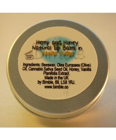Bimble Hemp and Honey Natural Lip Balm 10g- Vanilla Fudge Flavour