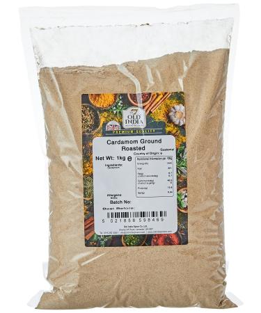 Old India Cardamom Ground Roasted 1kg 1 kg (Pack of 1)