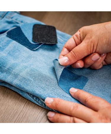 SINGER 00378 Peel N Stick Reusable Patches 2x3 Inch, 8-Count Assorted Denim - White - Buy Online on GoSupps.com
