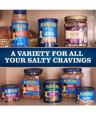 PLANTERS Deluxe Lightly Salted Mixed Nuts - 15.25 oz Resealable Container | Reduced Sodium, Vegan, Kosher Snacks - Buy Online on GoSupps.com