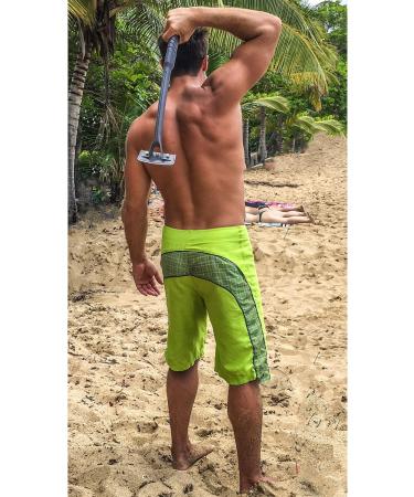 Bro Shaver Back Hair Shaver | Men's Body Razor for Wet or Dry Use | Original Double Edge Razor with 3 Blades - Buy Online on GoSupps.com