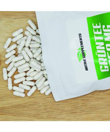 Green Tea Extract XL Bulk - 350 High Dose Capsules (850mg) | Premium Quality Green Tea Capsules for Energy & Antioxidants - Buy Online on GoSupps.com