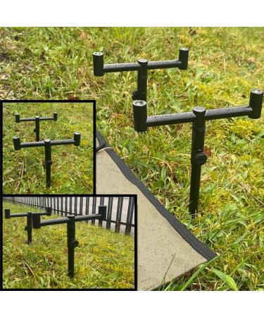 Lidsters Fishing Supplies 2 Rod Buzz Bar Set Black Bag of 20-30cm 2pcs Rods 13cm Carp Fishing