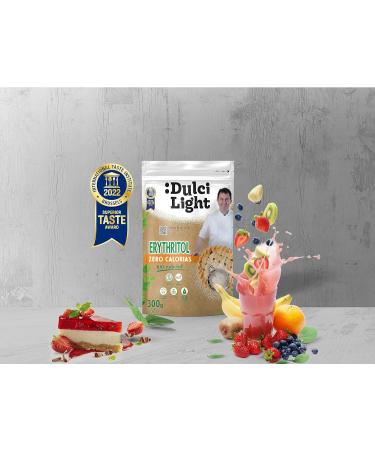 Edulcodiet SL Sweetener Zero Erythritol Bio 300gr 100 Natural 0 Calories DulciLight Sugar substitute Organic and ecological Vegan Alternative Popular with Keto and Ketogenic Diets - Buy Online on GoSupps.com