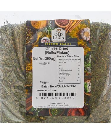Old India Dried Chives (Rolls/Flakes) 250g - Premium Quality | Buy Online - Buy Online on GoSupps.com