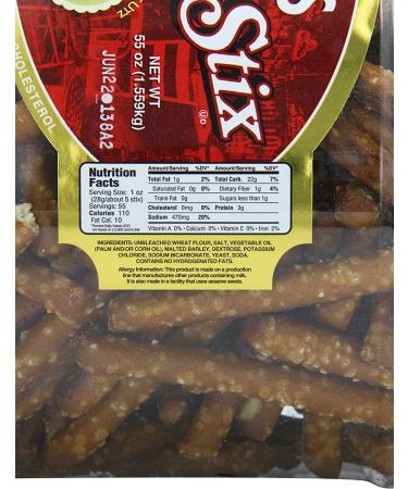 Utz Country Store Pretzel Stix 55 oz. Barrel - Thick Crunchy Pretzel Sticks - Perfect for Dipping - 3.43 lb Pack - Zero Cholesterol - Buy Online on GoSupps.com