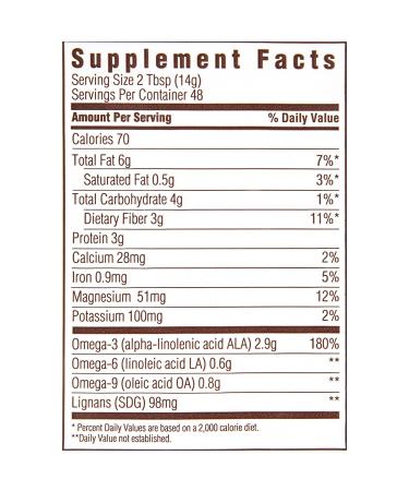 Spectrum Essentials Organic Ground Premium Flaxseed 24 Oz - Rich in Omega-3, Fiber, and Protein - Buy Online on GoSupps.com