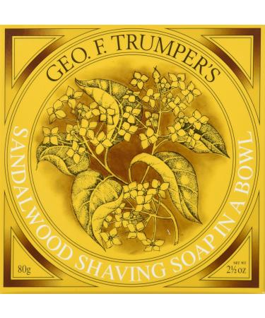 Geo F Trumper Wooden Shave Bowl - Sandalwood (Normal Skin) Sandalwood 80 g (Pack of 1)