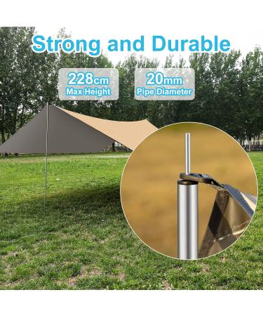 Hammock Rain Fly 12x10FT Camping Tarp with Poles | Waterproof, Ultralight Survival Tent for Outdoors, Camping, Hiking | Picnic Backpacking Essential - Buy Online on GoSupps.com