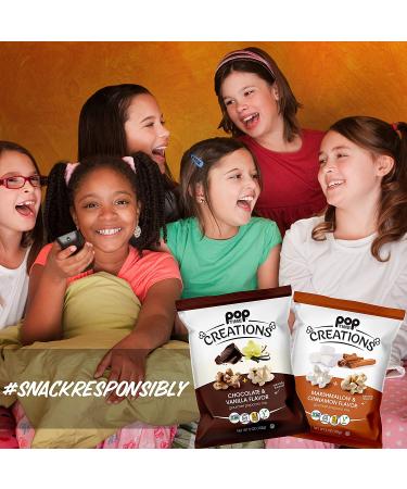 Poptime Creations Popcorn - Marshmallow & Cinnamon, 5oz (6 Pack) | Vegan, Gluten-Free, Non-GMO, Kosher - Buy Online on GoSupps.com