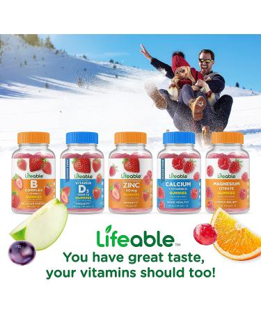 Lifeable Sugar Free Vitamin C 250mg with Echinacea Gummy Supplement - Immune Support for Adults | Vegetarian & GMO-Free - 90 Gummies - Buy Online on GoSupps.com