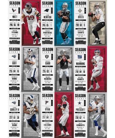 2017 Panini Contenders NFL Football 100 Card Veteran Players Set - Tom Brady, Carson Wentz, Rob Gronkowski, Myles Garrett Rookie & More - Buy Online on GoSupps.com
