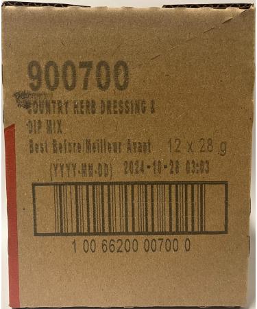 Club House Dry Sauce/Seasoning/Marinade Mix Salad N Dip Country Herb 28g Case Pack 12 Count 28 g (Pack of 12) - Buy Online on GoSupps.com