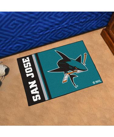 San Jose Sharks Starter Mat Accent Rug - 19in. x 30in. | FanMats Sports Fan Home Decor & Tailgating Mat - Buy Online on GoSupps.com
