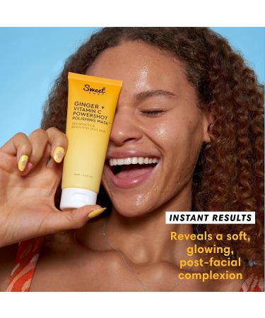 Sweet Chef Ginger + Vitamin C Powershot Polishing Mask | Brightening Face Mask for Dark Spots & Uneven Skin Tone | Exfoliating AHA & Maca Rice Powders - 3.4oz - Buy Online on GoSupps.com