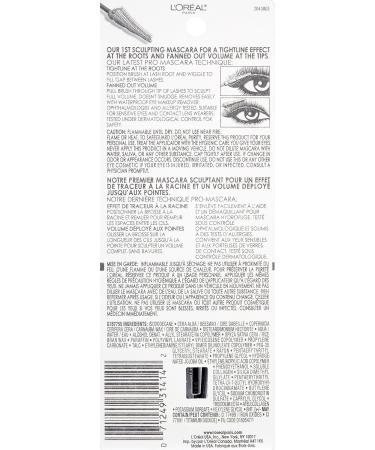 L'Or al Paris Voluminous Butterfly Sculpt Waterproof Mascara Blackest Black 0.25 oz - Long-Lasting Volume and Definition - Buy Online on GoSupps.com