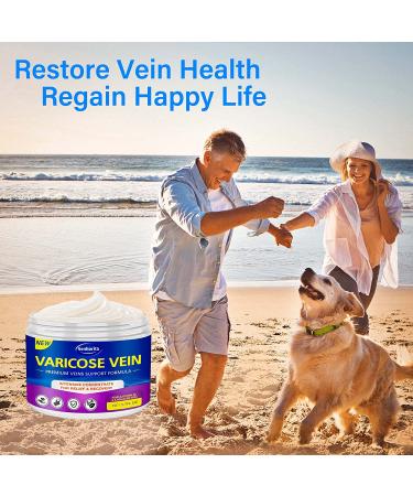 Varicose Veins Cream - Effective Treatment for Legs | Strengthen Capillaries, Improve Circulation | Relief Phlebitis Angiitis Inflammation | 1.7 Fl Oz - Buy Online on GoSupps.com