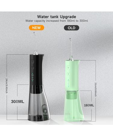 Mornwell Cordless Water Flosser - IPX7 Waterproof, 3 Modes, 4 Jet Tips, USB Rechargeable - Black - Buy Online on GoSupps.com